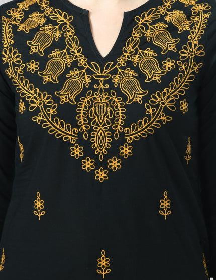Chikan Short Kurti For Women