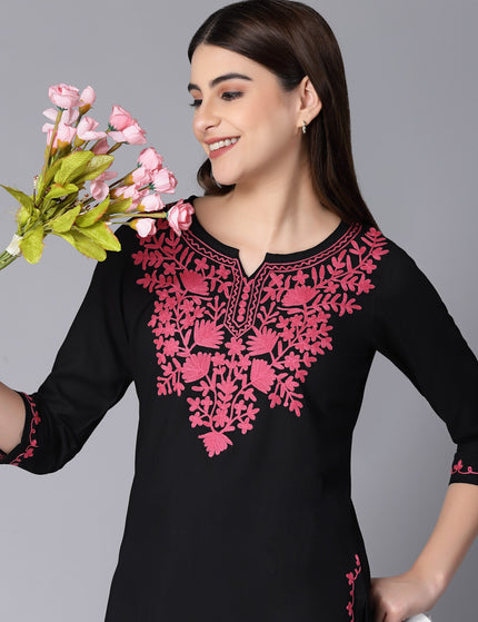 Mayra Aari Embroidered Short Kurti For Women