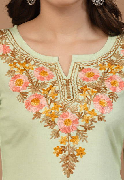 Israa Aari Embroidered Short Kurti For Women