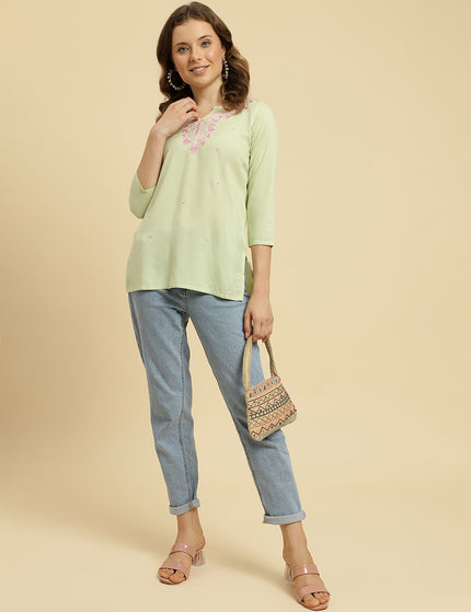 Pash Boota Short Kurti For Women