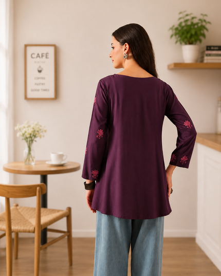 Zayesha A-line Short Kurti For Women