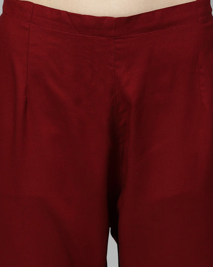 Maroon Aari Co-Ord Set for Women