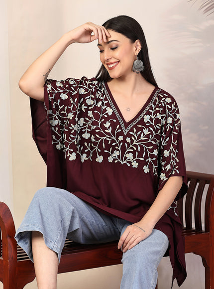 Sheen Kaftan Short Kurti For Women