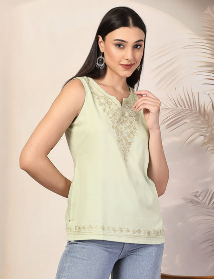 Ziana Sleeveless Short Kurti For Women