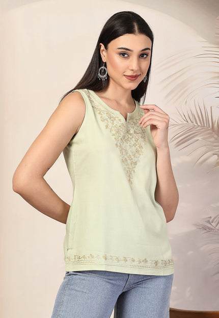 Ziana Sleeveless Short Kurti For Women