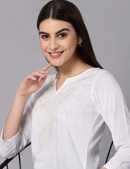 Zahra Self Aari Short Kurti For Women