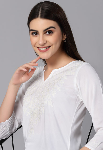Zahra Self Aari Short Kurti For Women