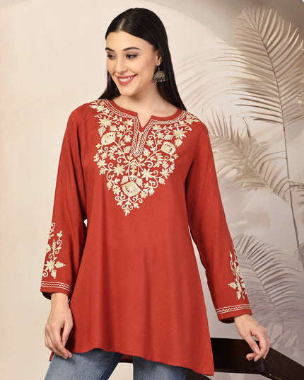 Jasmine A-Line Short Kurti For Women