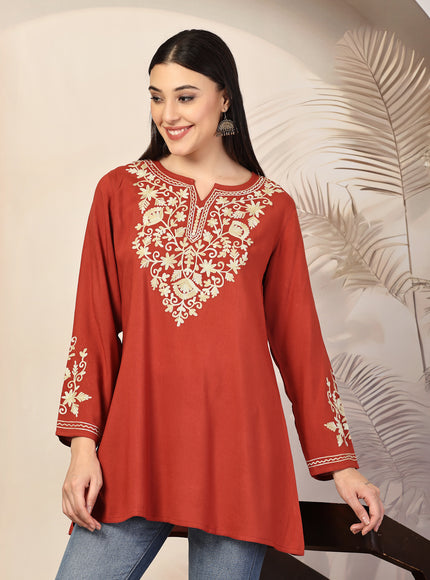 Jasmine A-Line Short Kurti For Women