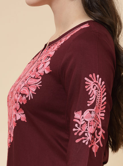 Ayesha Wine Co-Ord Set