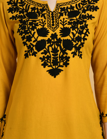 Mayra Aari Embroidered Short Kurti For Women