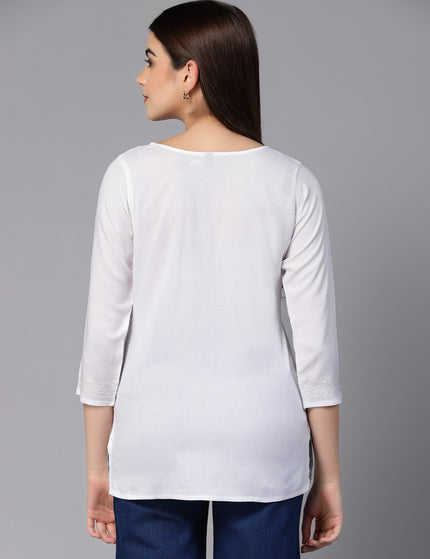 Zahra Self Aari Short Kurti For Women