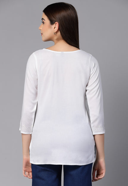 Zahra Self Aari Short Kurti For Women