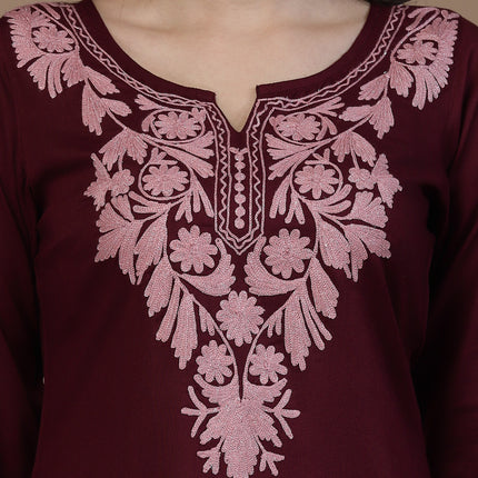 Mehak Mustard Long Kurti For Women