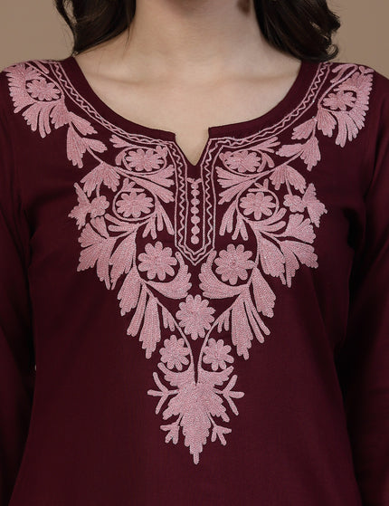 Mehak Mustard Long Kurti For Women