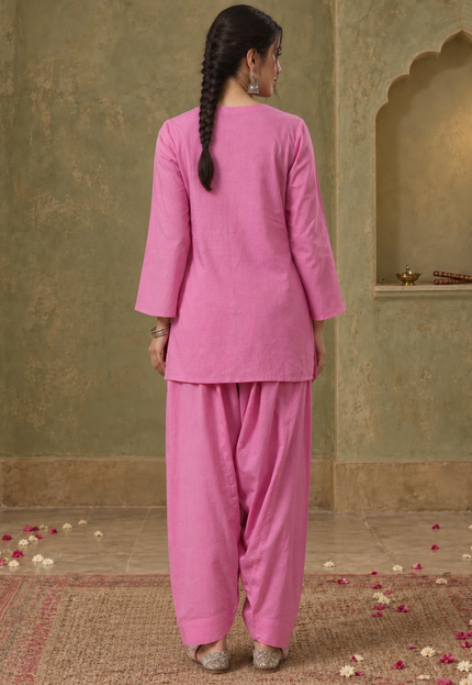 Sitara Pink Farshi Set