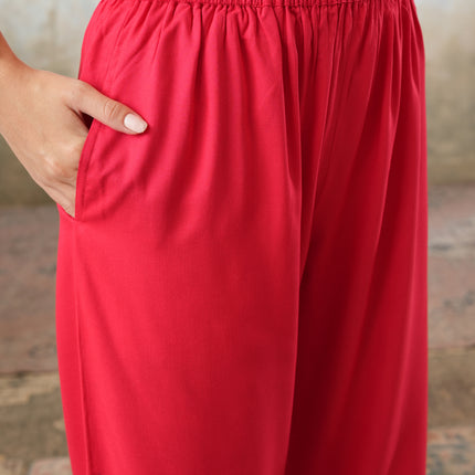 Qazmi Women's Kashmiri Aari Work Navy Blue CoOrd Set