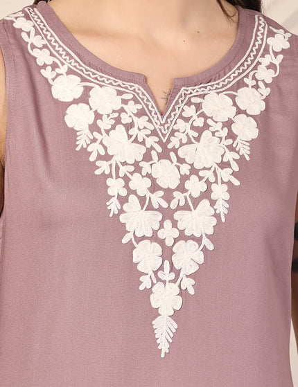 Ziana Sleeveless Short Kurti For Women