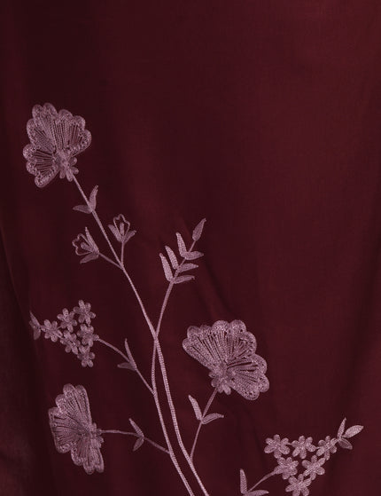 Wine Reel Sleevless Long Kurti For Women