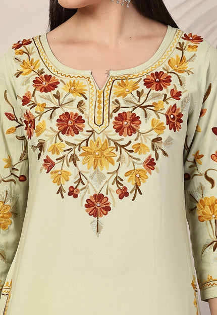 Mahnaz Aari Long Kurti For Women