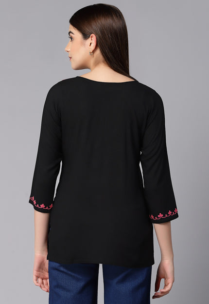 Mayra Aari Embroidered Short Kurti For Women