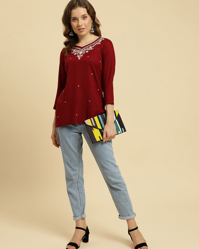 Boota Reel Short Kurti For Women