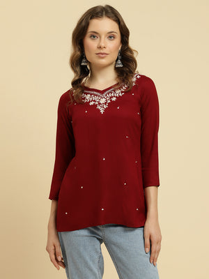 Boota Reel Short Kurti For Women