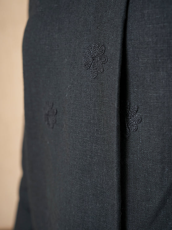 Qazmi Women's Cotton Linen Kashmiri Aari Work CoOrd Set