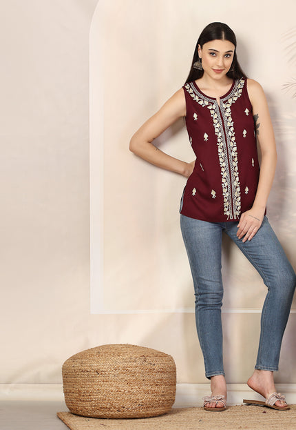 Iqra Sleeveless Kurti For Women