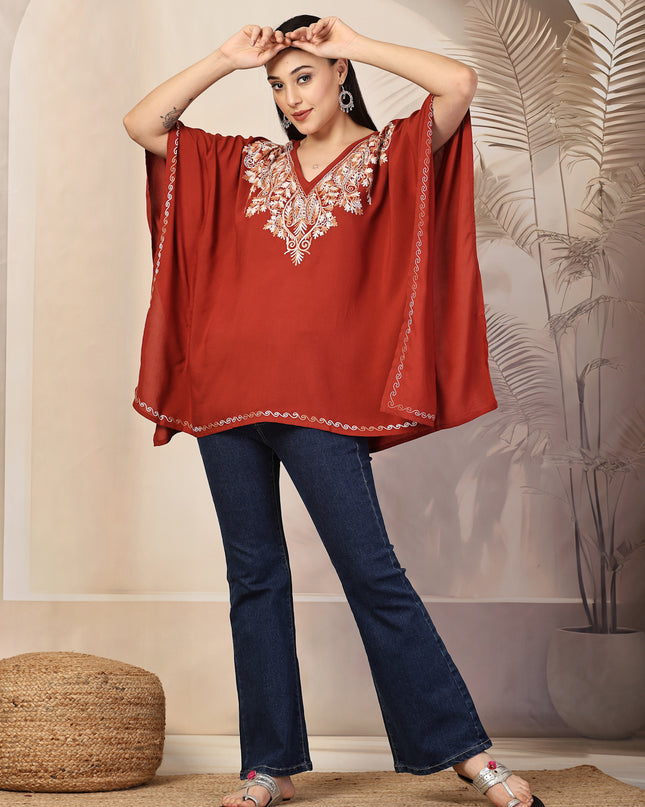 Mehrunissa Kaftan Short Kurti For Women