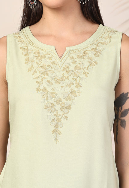 Ziana Sleeveless Short Kurti For Women