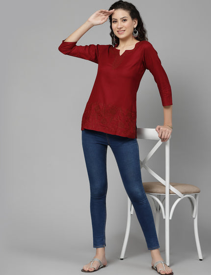 Hiba Aari Short Kurti For Women