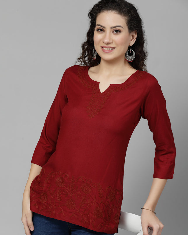 Hiba Aari Short Kurti For Women
