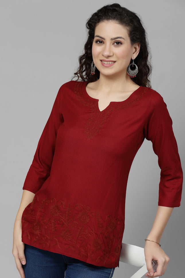 Hiba Aari Short Kurti For Women