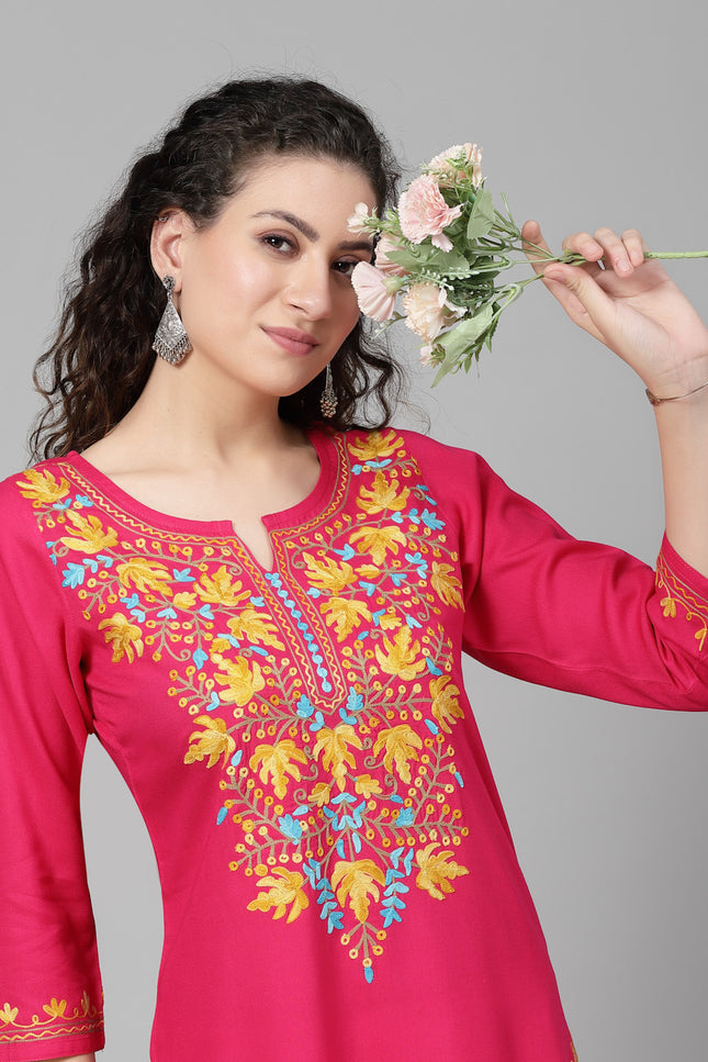 330 Aari Long Kurti For Women