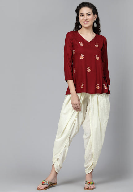Short Angrakha Kurti For Women