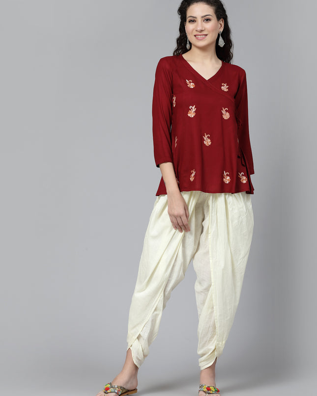 Short Angrakha Kurti For Women