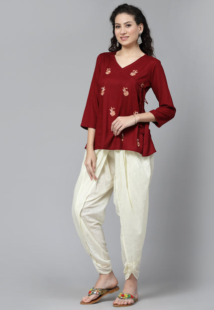 Short Angrakha Kurti For Women