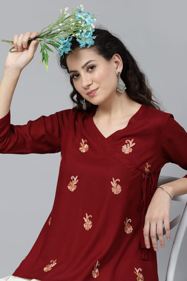 Short Angrakha Kurti For Women