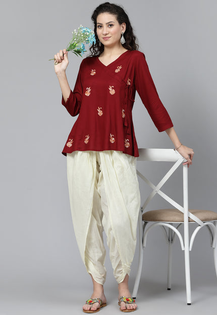 Short Angrakha Kurti For Women