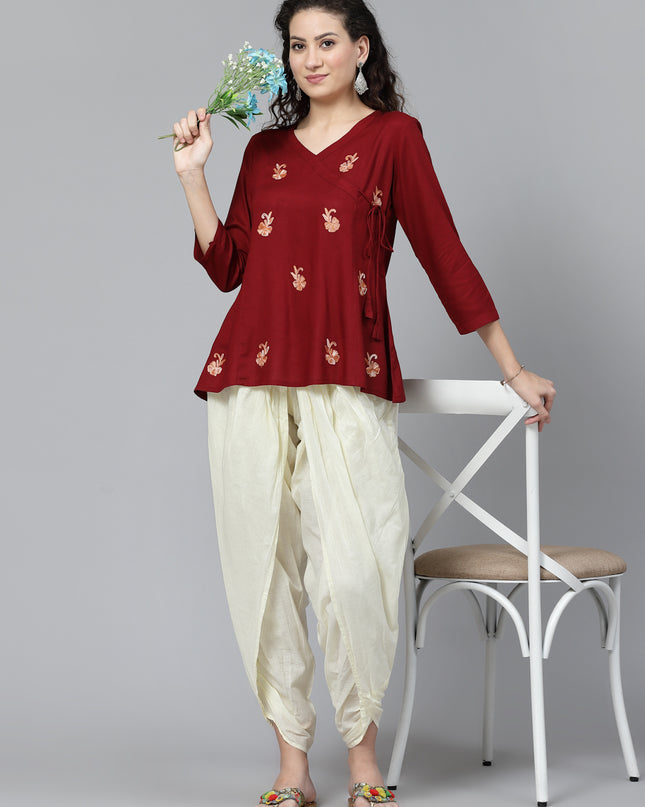 Short Angrakha Kurti For Women