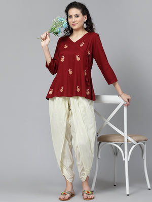 Short Angrakha Kurti For Women